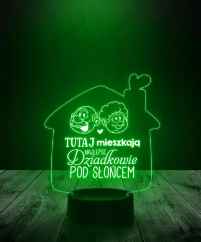 Lampka LED 3D Plexido Upominek dla Dziadków - 2