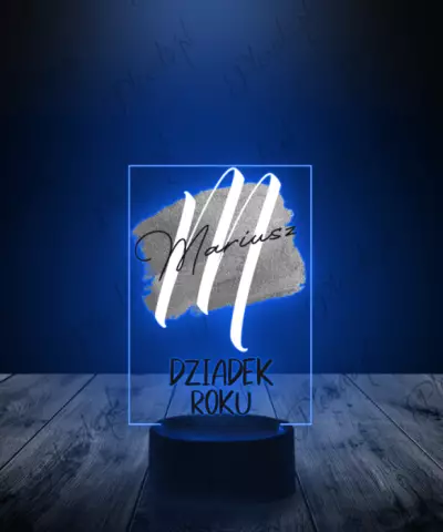 Lampka LED 3D Plexido Z Nadrukiem Prezent na Dzień Dziadka - 1