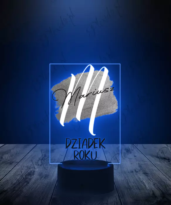 Lampka LED 3D Plexido Z Nadrukiem Prezent na Dzień Dziadka - 1