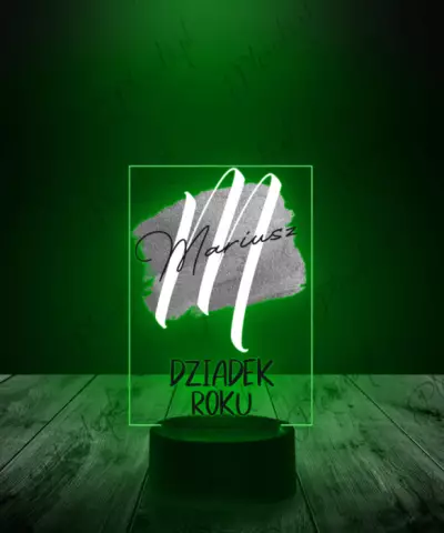 Lampka LED 3D Plexido Z Nadrukiem Prezent na Dzień Dziadka - 3