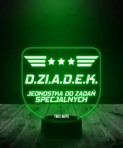 Lampka LED 3D Plexido Prezent na Dzień Dziadka - 2