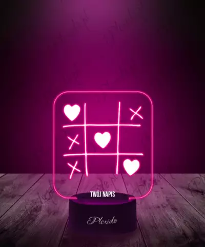 Prezent na Walentynki Lampka LED 3D Plexido Gra - 2