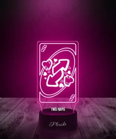 Prezent na Walentynki Lampka LED 3D Plexido Miłosne Uno - 2