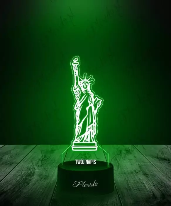 Lampka LED 3D Plexido Statua Wolności USA - 1