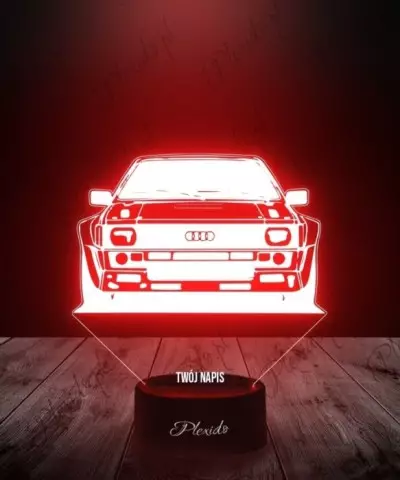 Lampka LED 3D Plexido Samochód Audi Sport - 1