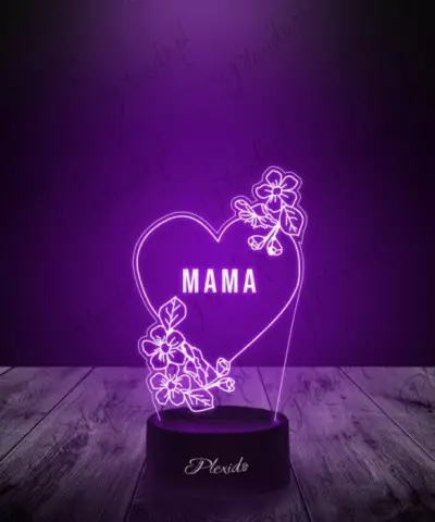Lampka LED 3D Plexido Prezent na Dzień Mamy - 2