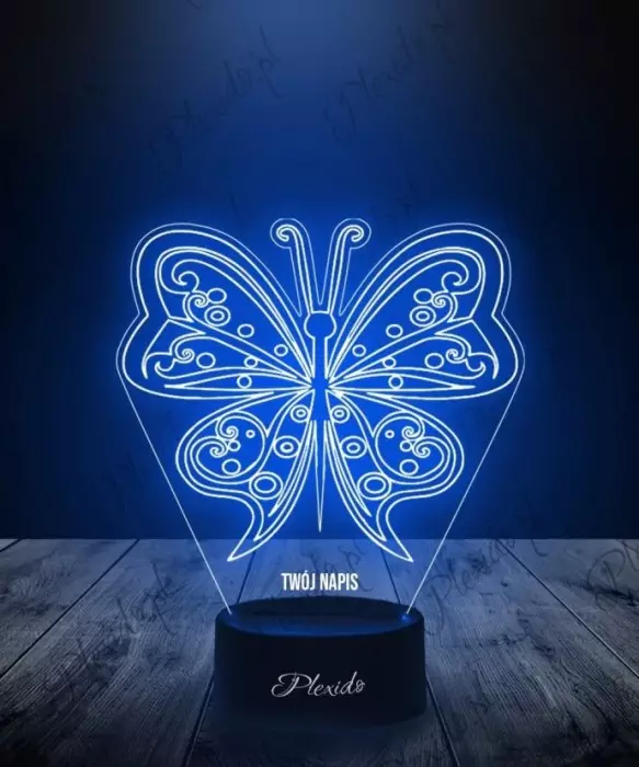 Lampka LED 3D Plexido Motyl - 1