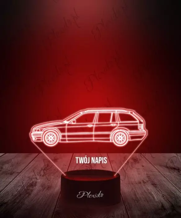 Lampka LED 3D Plexido Samochód BMW E36 - 1