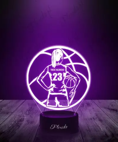 Lampka LED 3D Plexido Koszykarka - 1