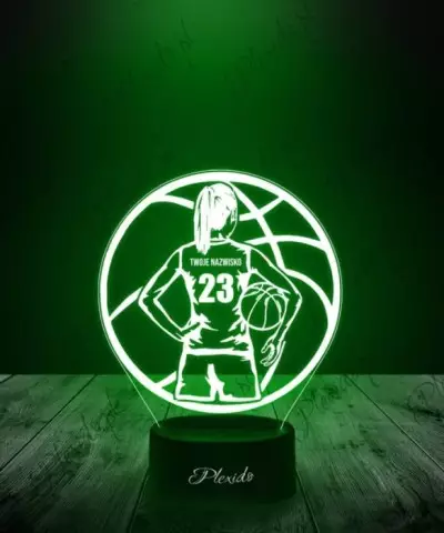 Lampka LED 3D Plexido Koszykarka