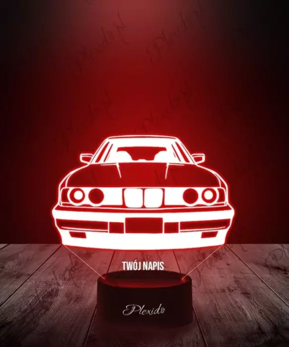 Lampka LED 3D Plexido Samochód BMW M5 E34 - 1