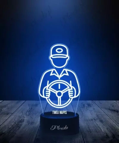 Lampka LED 3D Plexido Zawodowy Kierowca - 3