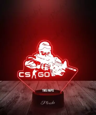 Lampka LED 3D Plexido Counter Strike CS Go - 3