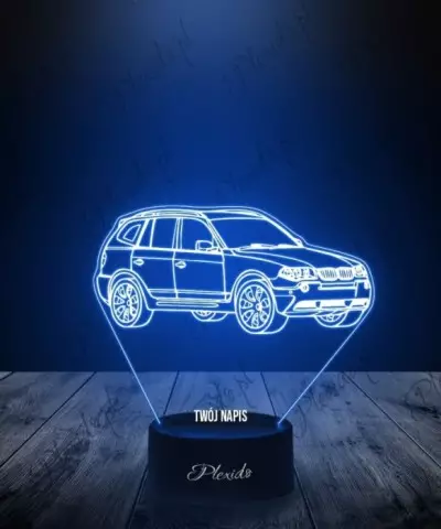 Lampka LED 3D Plexido Samochód BMW X3 4X4