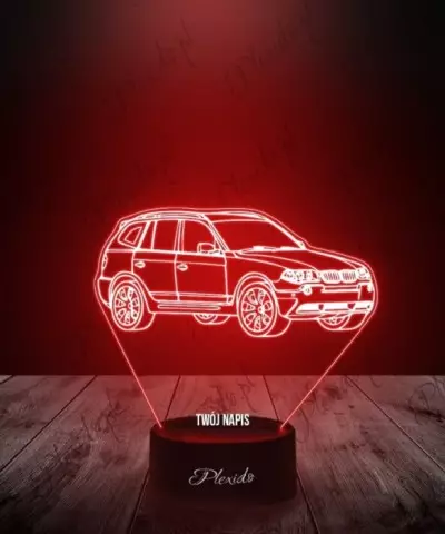 Lampka LED 3D Plexido Samochód BMW X3 4X4 - 3