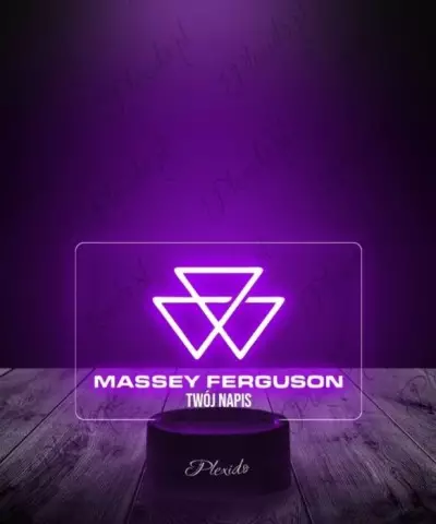 Lampka LED 3D Plexido Prezent dla Fana Rolnictwa Massey Ferguson - 2