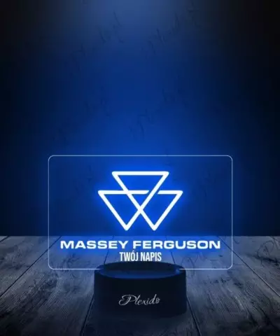 Lampka LED 3D Plexido Prezent dla Fana Rolnictwa Massey Ferguson