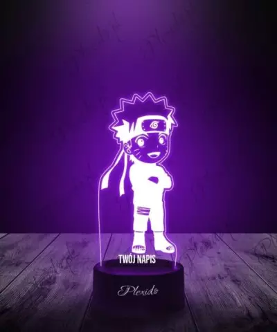 Lampka LED 3D Plexido Dla fana Anime Naruto Chibi - 2