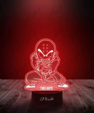 Lampka LED 3D Plexido Dla fana Anime Dragon Ball Krillin - 1