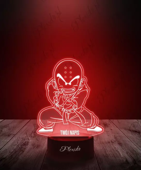 Lampka LED 3D Plexido Dla fana Anime Dragon Ball Krillin - 1