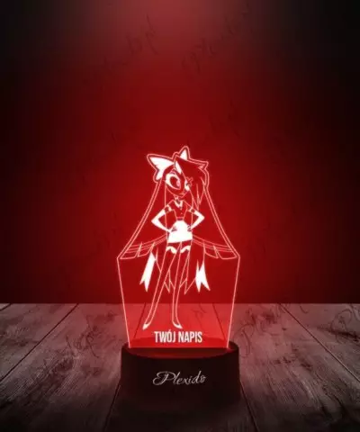 Lampka LED 3D Plexido Hazbin Hotel Vaggie - 1