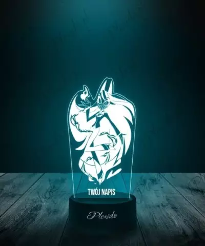 Lampka LED 3D Plexido Hazbin Hotel Charlie Morningstar - 1