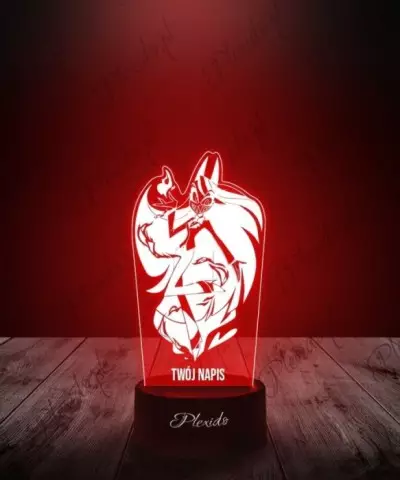 Lampka LED 3D Plexido Hazbin Hotel Charlie Morningstar - 3
