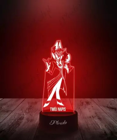 Lampka LED 3D Plexido Hazbin Hotel Alastor - 3