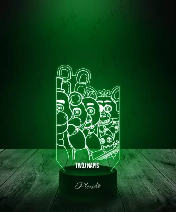 Lampka LED 3D Plexido Five Nights at Freddy's FNAF Movie - 1