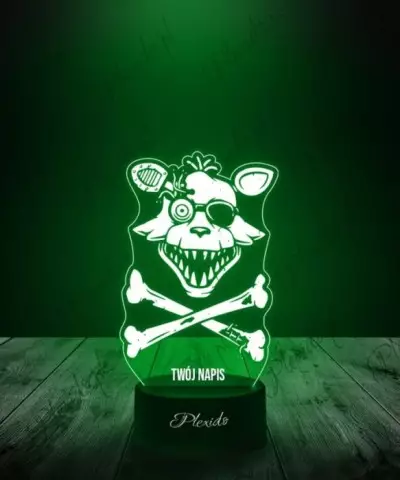 Lampka LED 3D Plexido Five Nights at Freddy's FNAF Foxy - 1