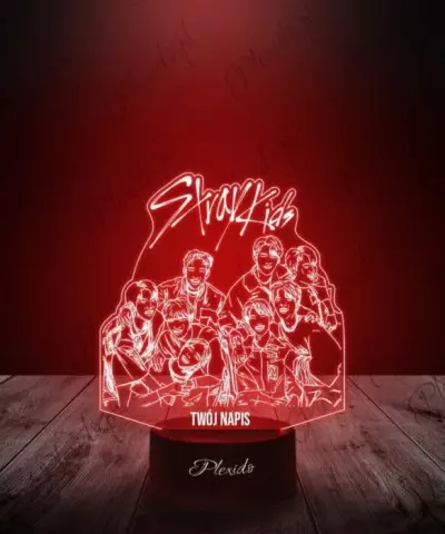 Lampka LED 3D Plexido K-Pop Zespół Stray Kids - 1