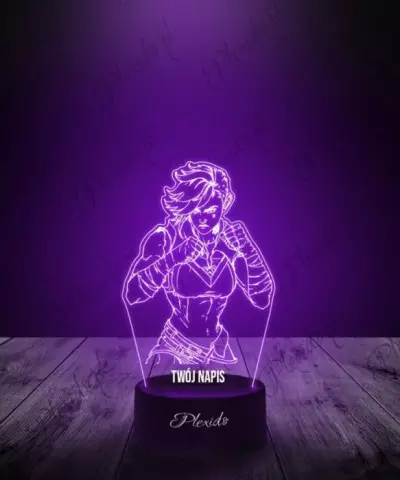 Lampka LED 3D Plexido Anime Arcane Vi Violet - 1