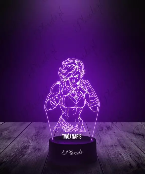 Lampka LED 3D Plexido Anime Arcane Vi Violet - 1