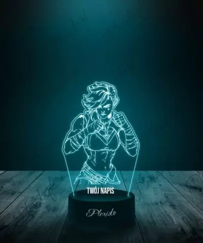 Lampka LED 3D Plexido Anime Arcane Vi Violet