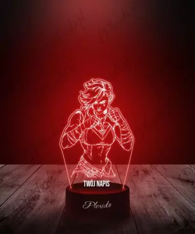 Lampka LED 3D Plexido Anime Arcane Vi Violet - 3