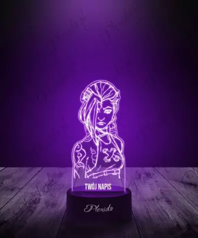 Lampka LED 3D Plexido Anime Arcane Vi Jinx - 1