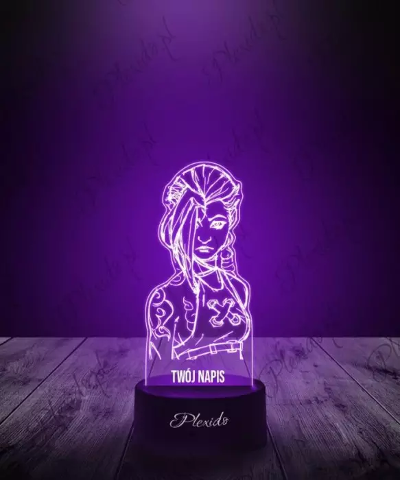 Lampka LED 3D Plexido Anime Arcane Vi Jinx - 1