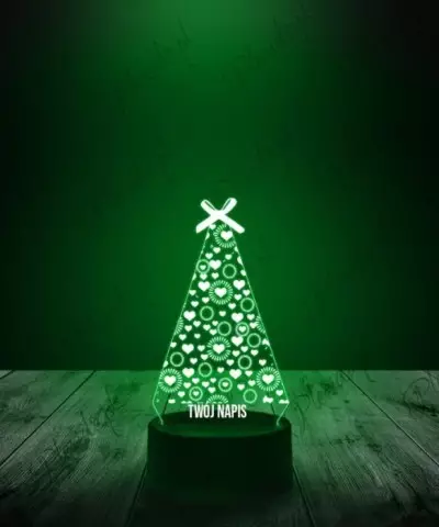 Lampka LED 3D Plexido Świąteczna Choinka Boże Narodzenie