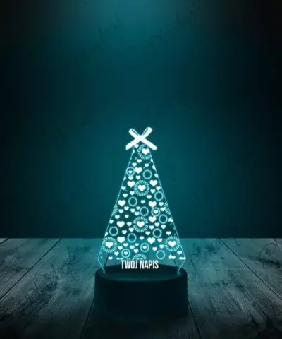 Lampka LED 3D Plexido Świąteczna Choinka Boże Narodzenie - 2