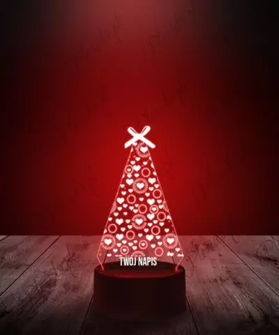 Lampka LED 3D Plexido Świąteczna Choinka Boże Narodzenie - 3