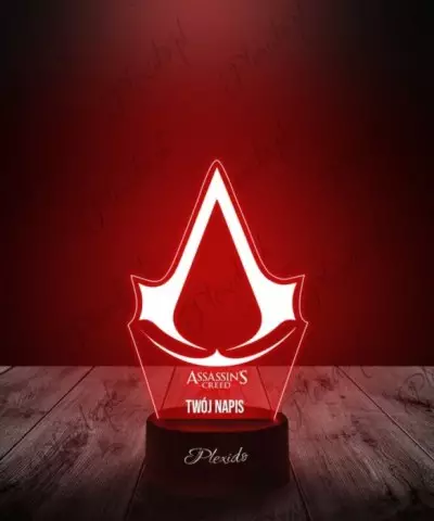 Lampka LED 3D Plexido Gra Assassin's Creed Logo - 1