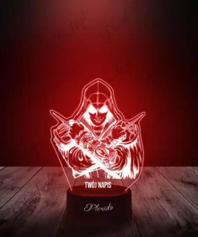 Lampka LED 3D Plexido Gra Assassin's Creed Creed Ezio - 2