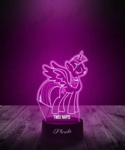 Lampka LED 3D Plexido Bajka My Little Pony Twilight Sparkle Alikorn - 1