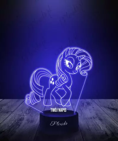Lampka LED 3D Plexido Bajka My Little Pony Rarity Kucyk - 1