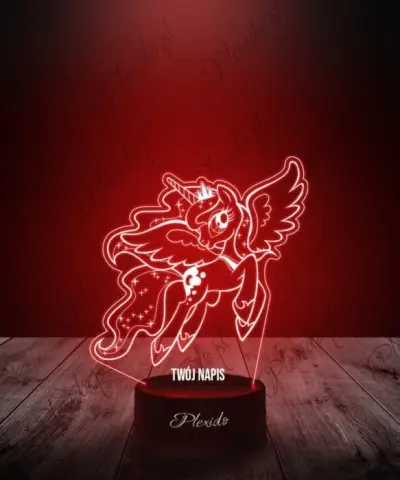 Lampka LED 3D Plexido Bajka My Little Pony Księżniczka Luna Kucyk - 2