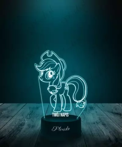 Lampka LED 3D Plexido Bajka My Little Pony Apple Jack
