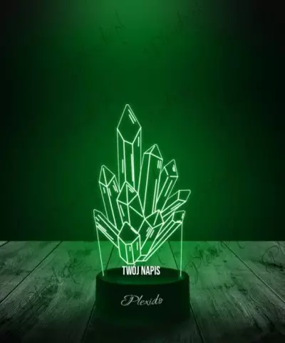 Lampka LED 3D Plexido Kryształy - 1