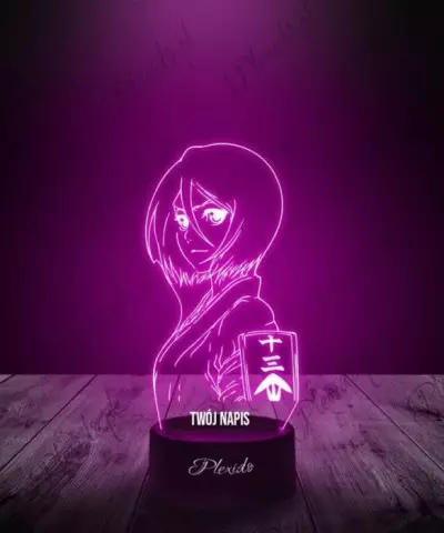 Lampka LED 3D Plexido Bleach Rukia Kuchiki - 3