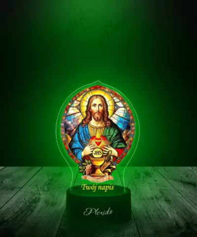 Pamiątka Komunia Święta Jezus Lampka LED Plexido - 3