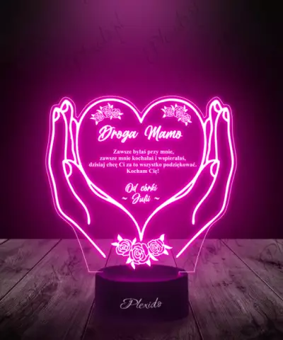 Lampka LED 3D Plexido Prezent dla Mamy Dzień Matki